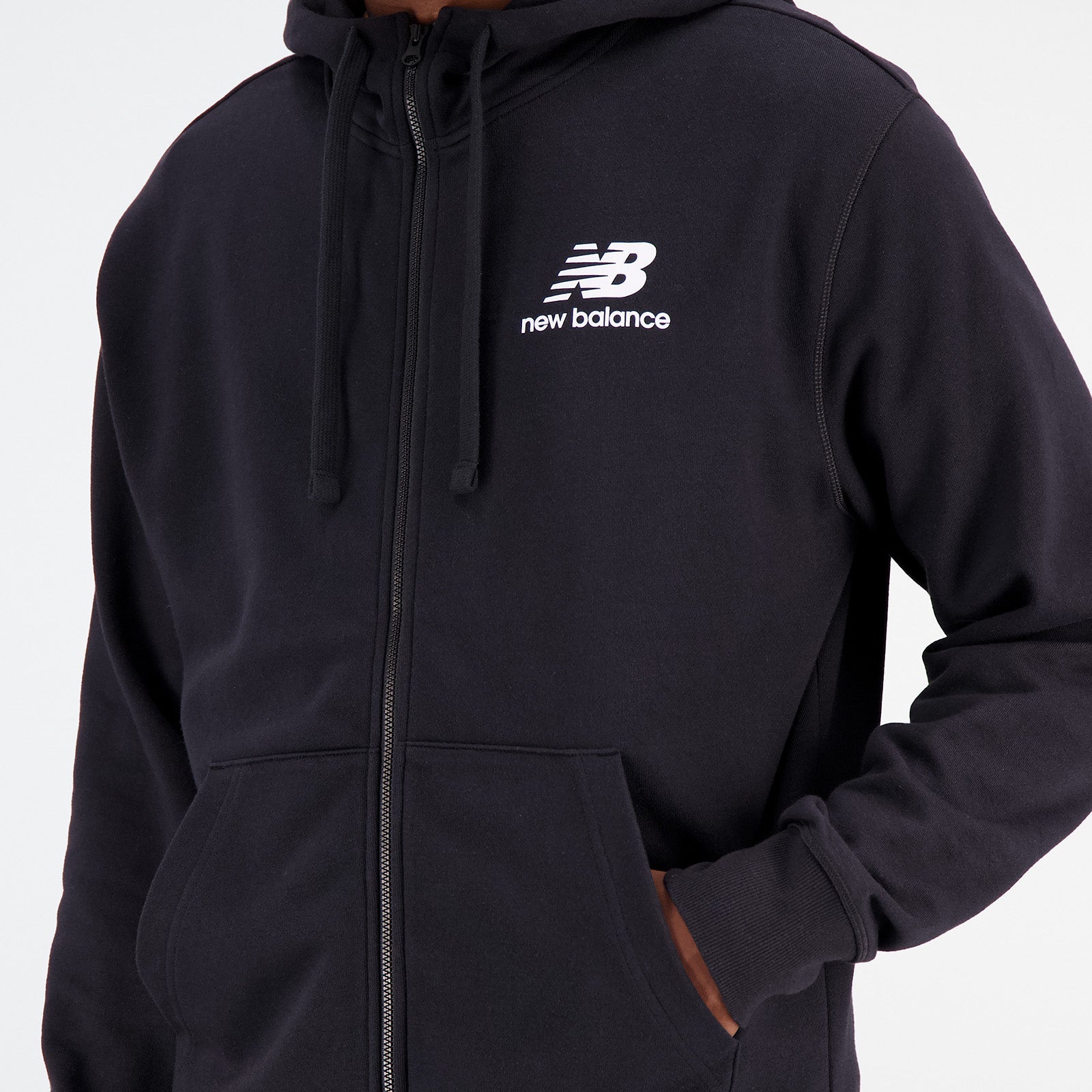 New Balance Black Man's Hoodie-MJ31536