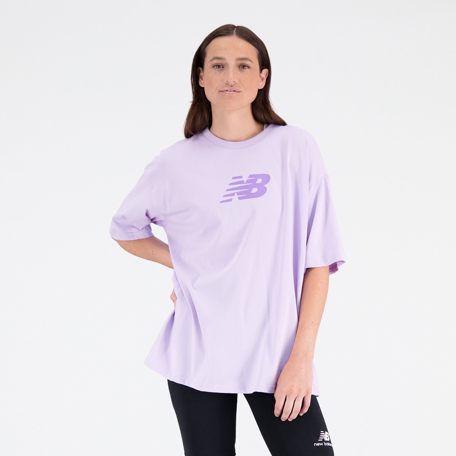 New Balance Purple Woman's Tshirt-WT31519