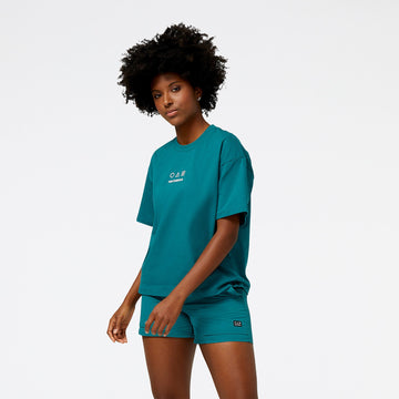 New Balance Green Woman's Tshirt-WT31505
