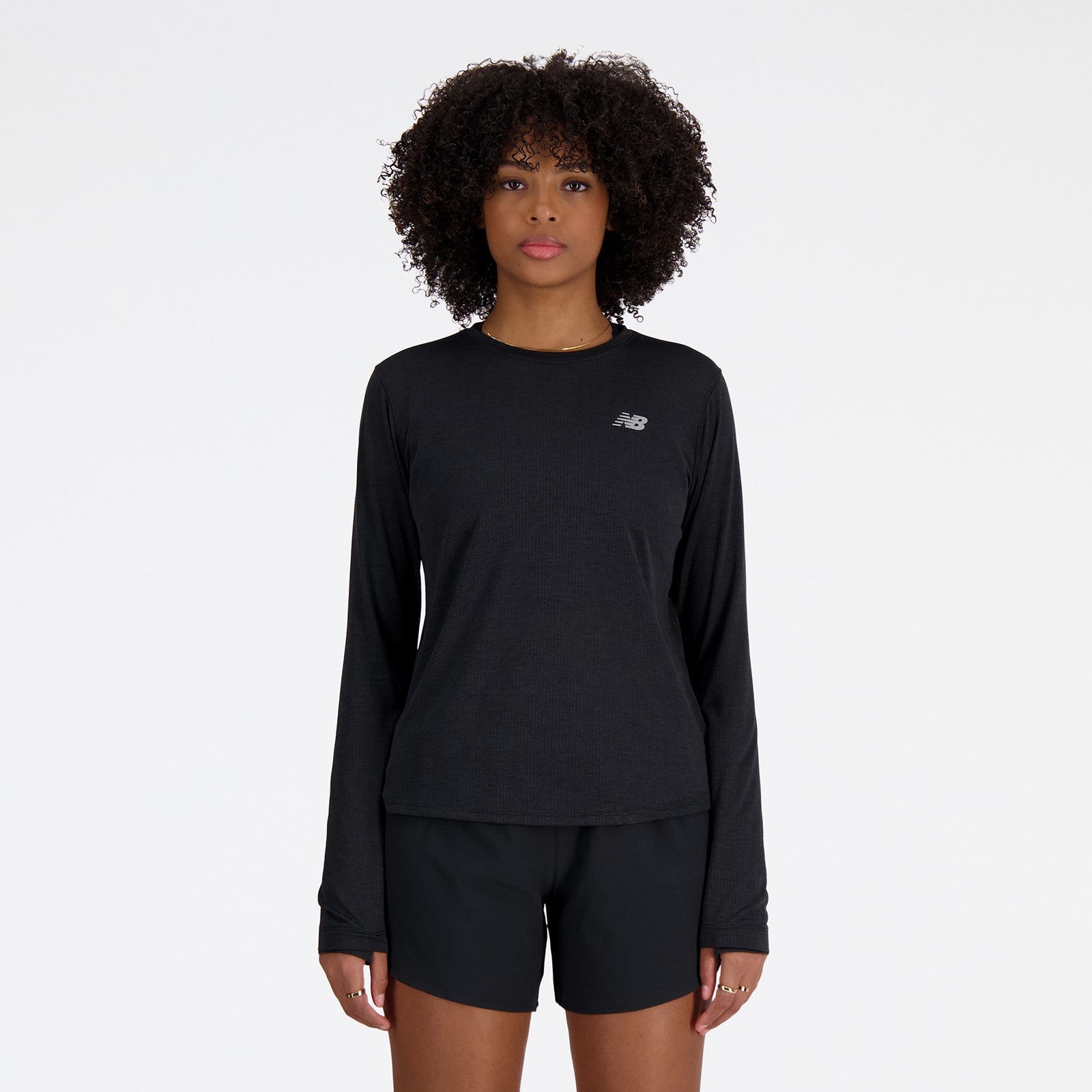 New Balance Black Woman's Tshirt-WT41256