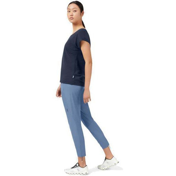 ON Women Sky Blue Polyester Blend Running Pant