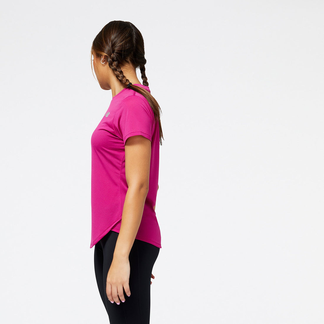 New Balance Pink Woman's Tshirt-WT23222