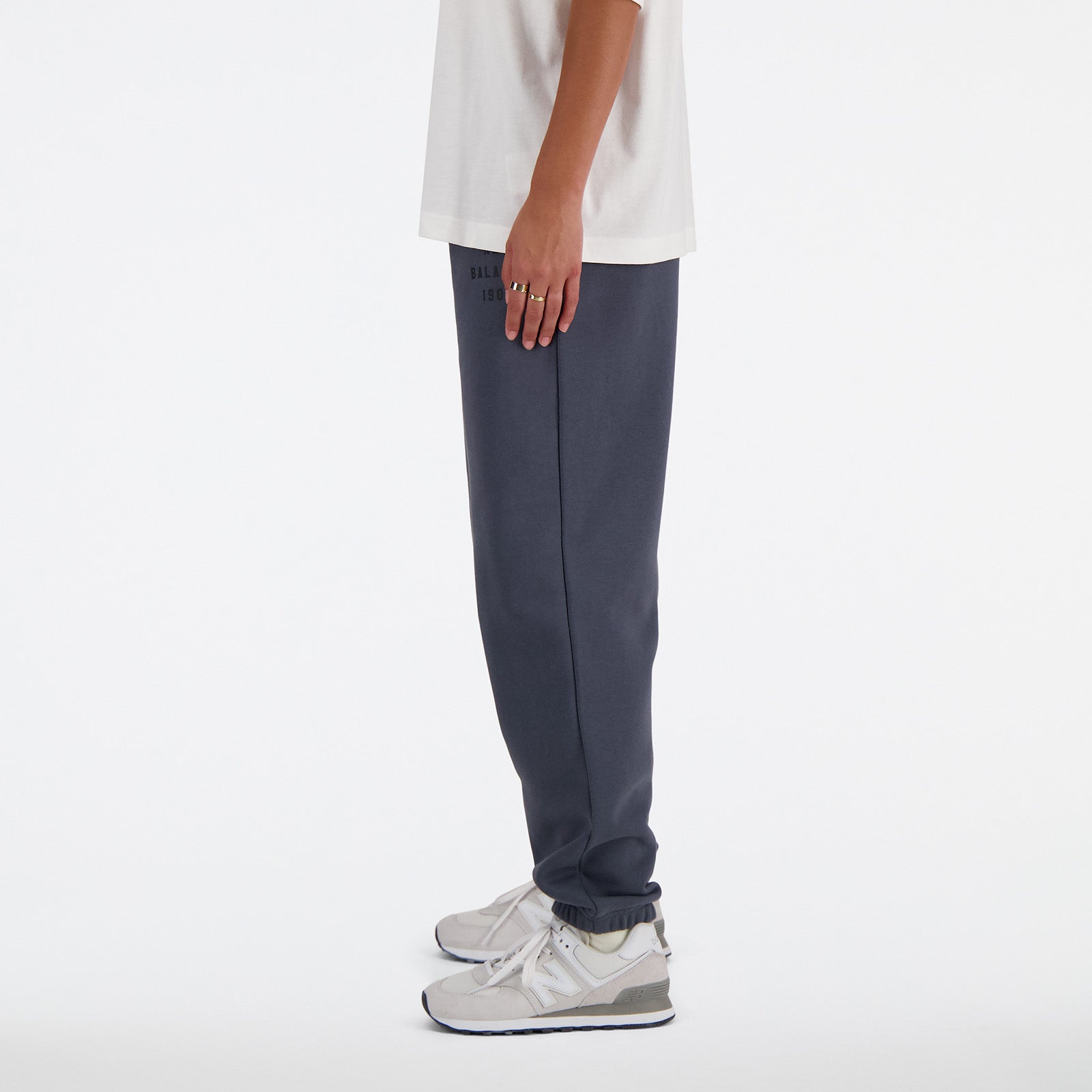 New Balance Grey Woman's Trackpant-WP41508