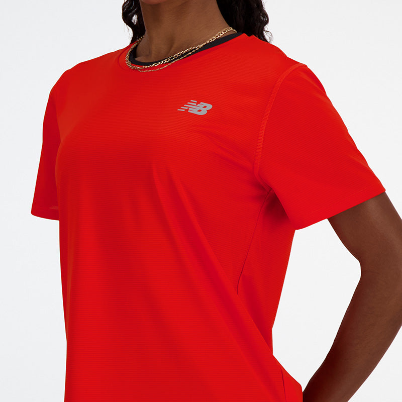 New Balance Red Woman's Tshirt-WT41222