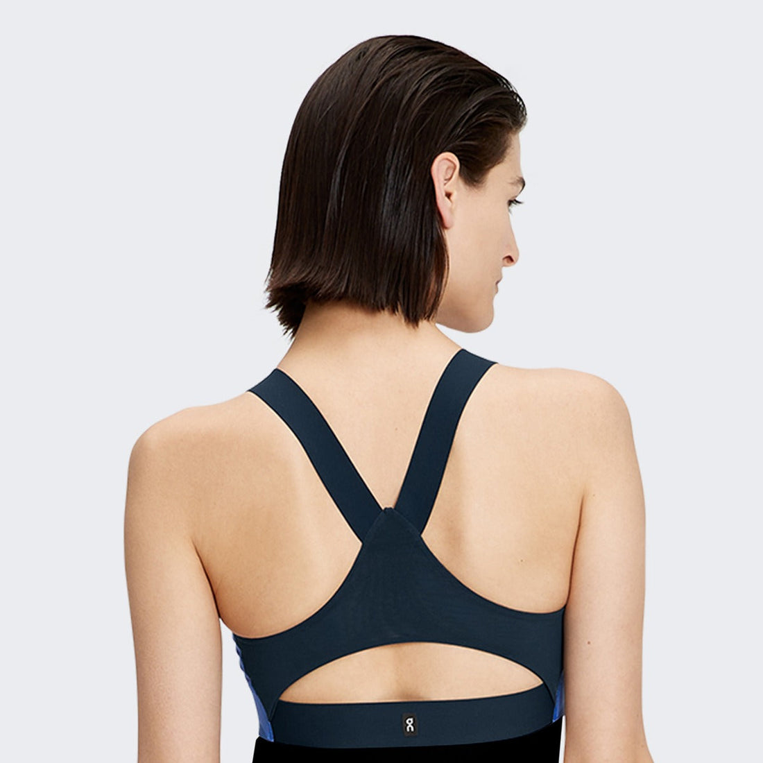 ON Women Navy Poly Elastane Sports Bra