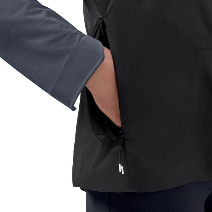 ON Women Black Polymide Jacket Jacket