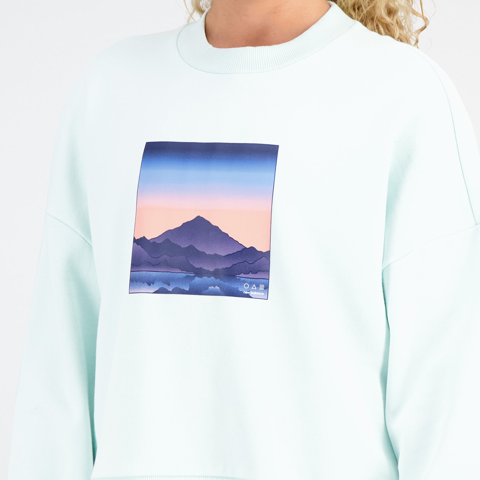 New Balance Blue Woman's Tshirt-WT31506