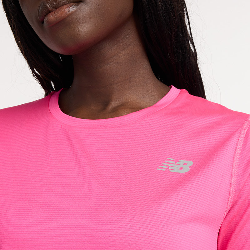 New Balance Pink Woman's Tshirt-WT41222