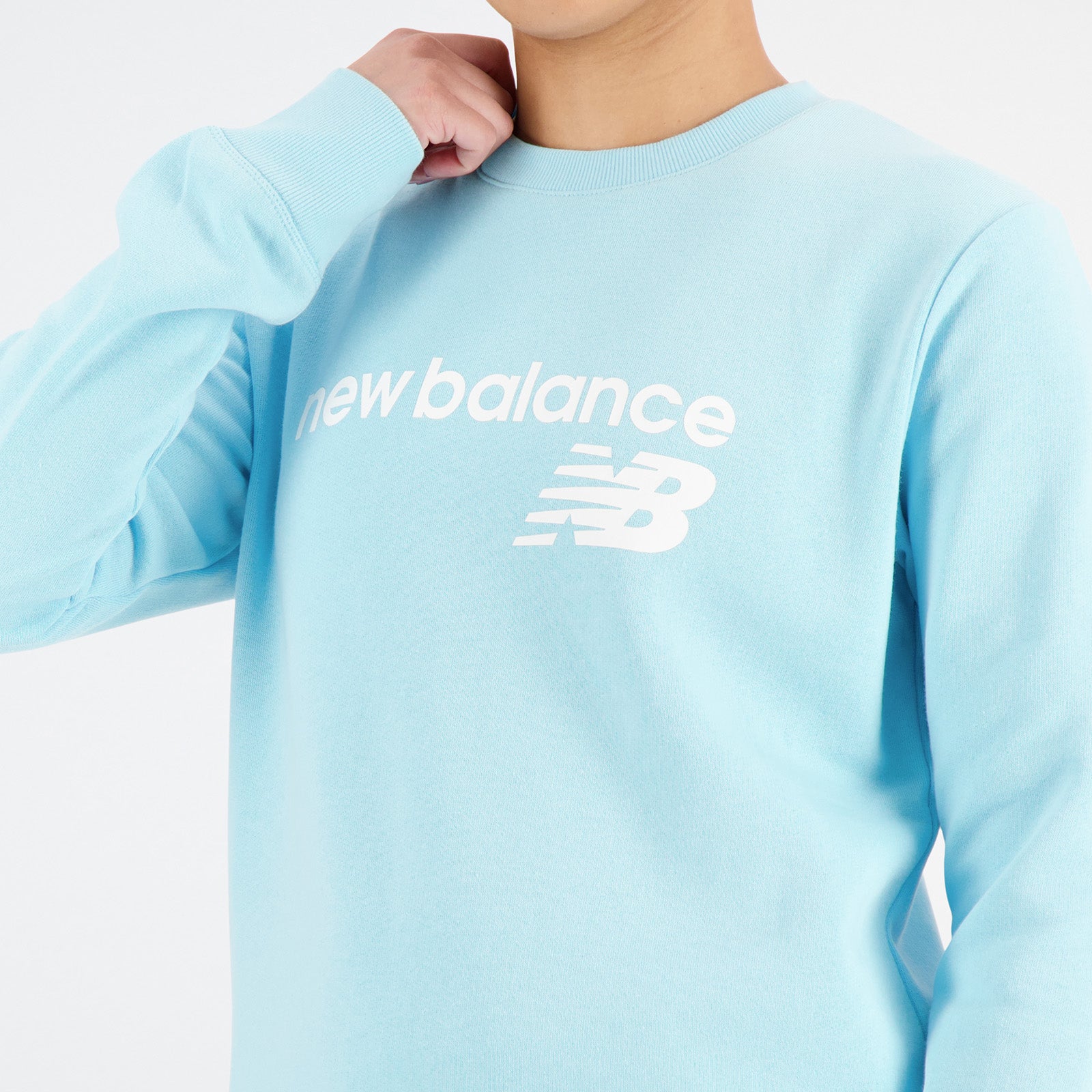 New Balance Blue Woman's Sweatshirt-WT03811