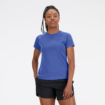 New Balance Blue Woman's Tshirt-WT21263