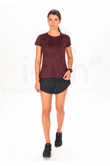 ON Women Wine Polyester Blend Casual Tshirt