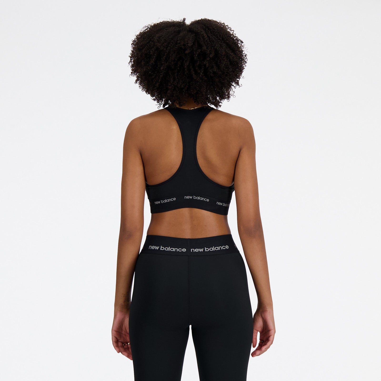 New Balance Black Woman's Sports Bra-WB41048