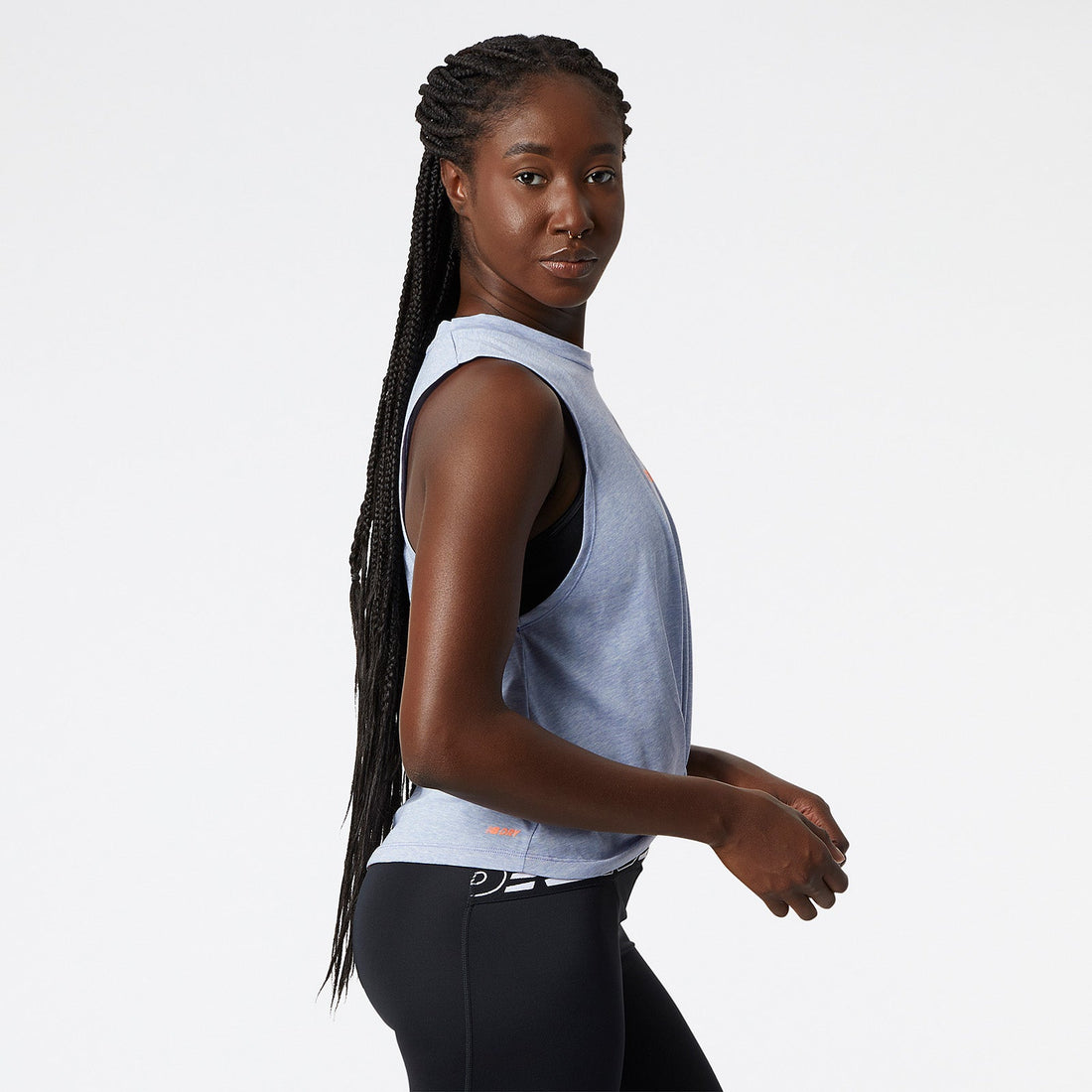 New Balance Blue Woman's Tshirt-WT21171