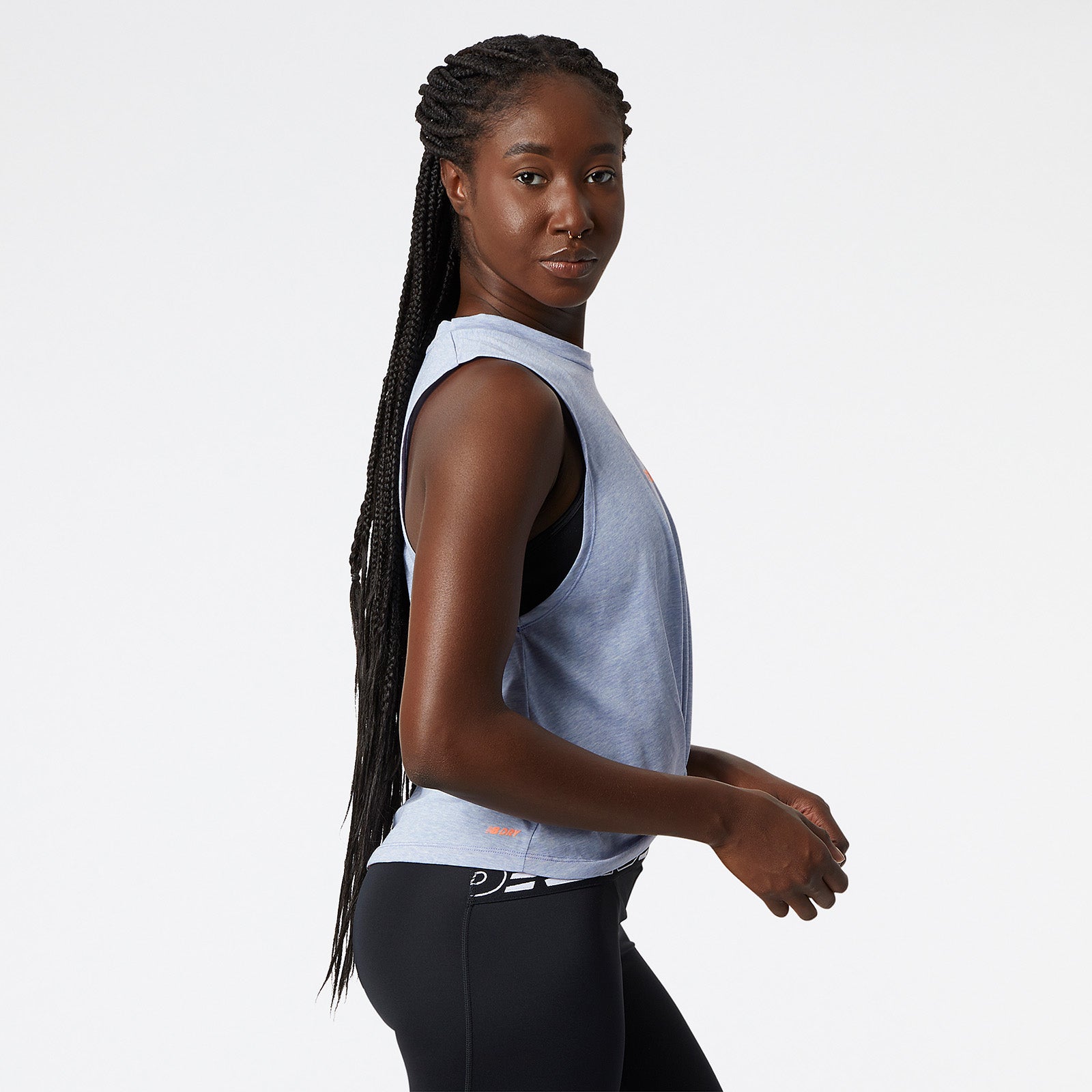 New Balance Blue Woman's Tshirt-WT21171