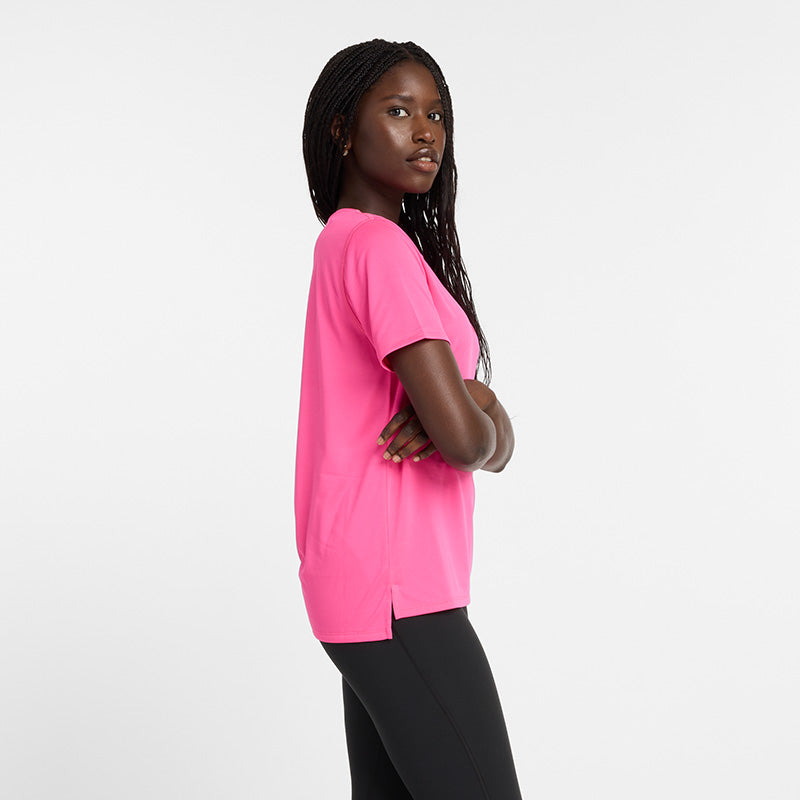 New Balance Pink Woman's Tshirt-WT41222