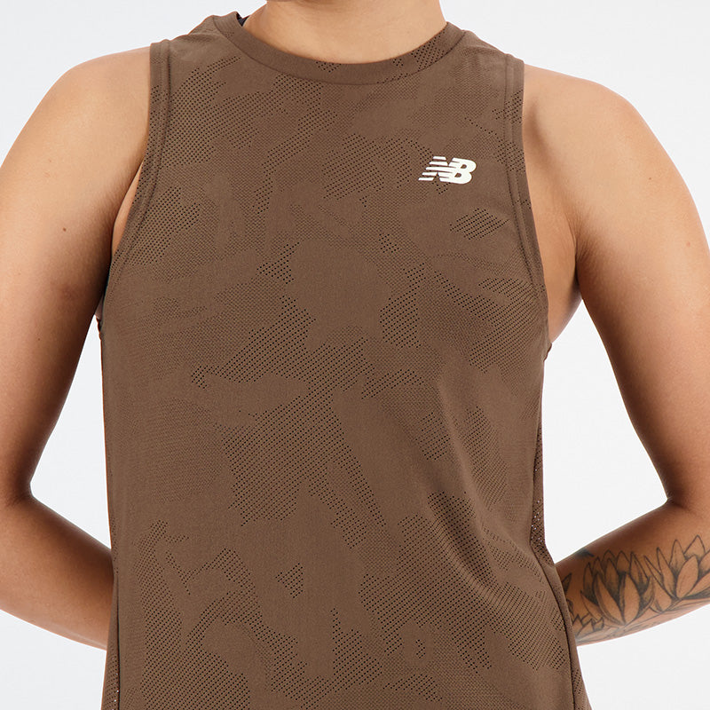 New Balance Brown Woman's Top-WT33280