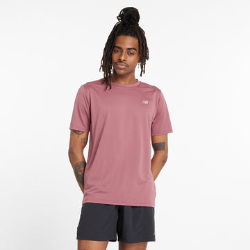 New Balance Burgundy Man's Tshirt-MT11205