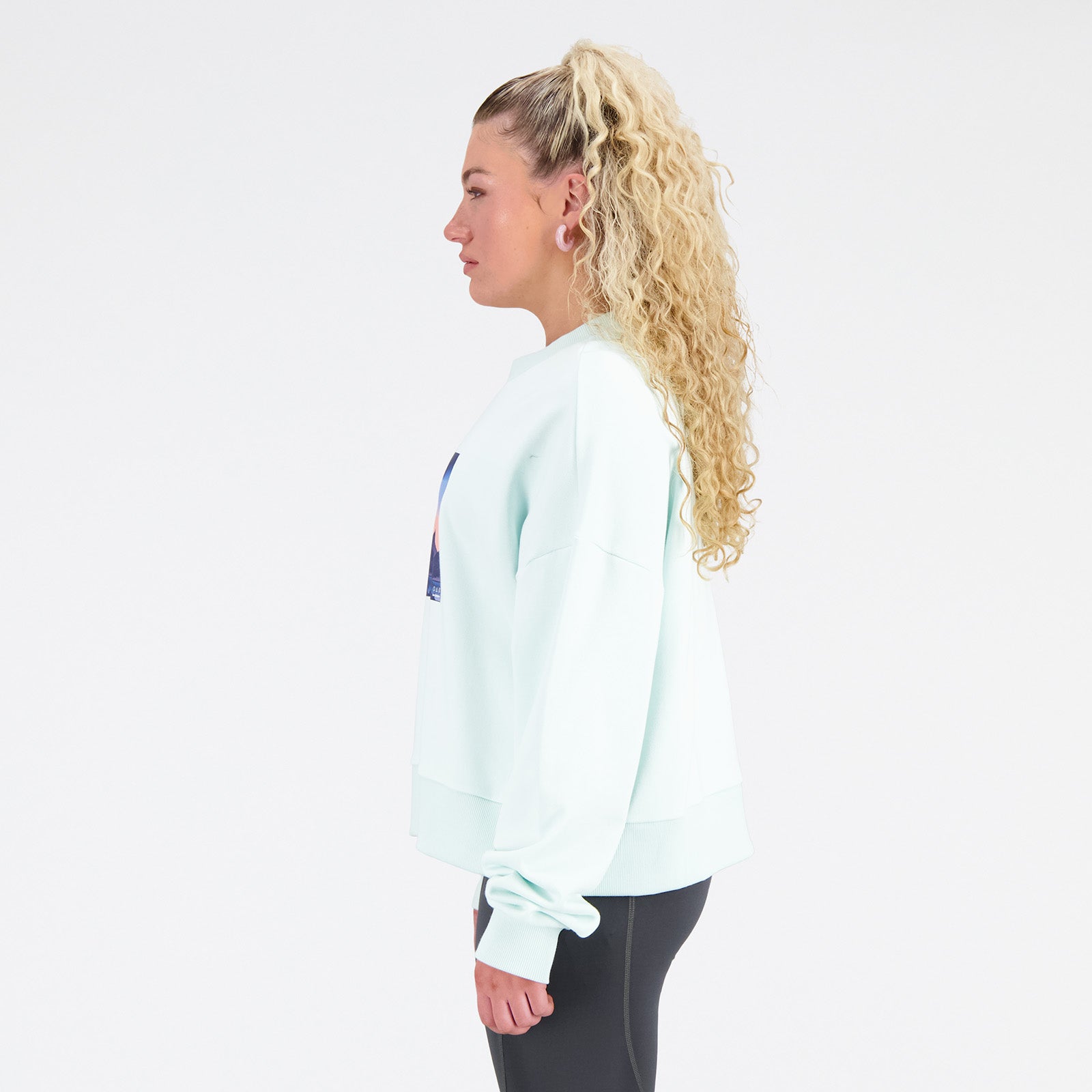 New Balance Blue Woman's Tshirt-WT31506