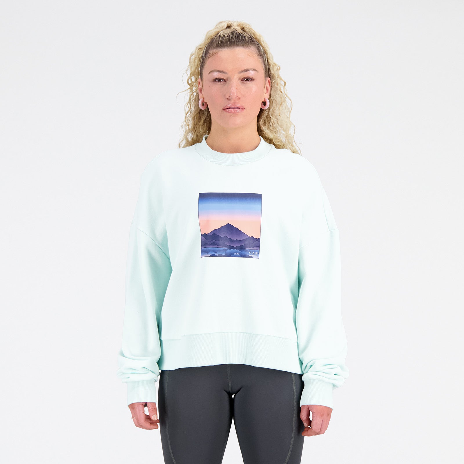 New Balance Blue Woman's Tshirt-WT31506