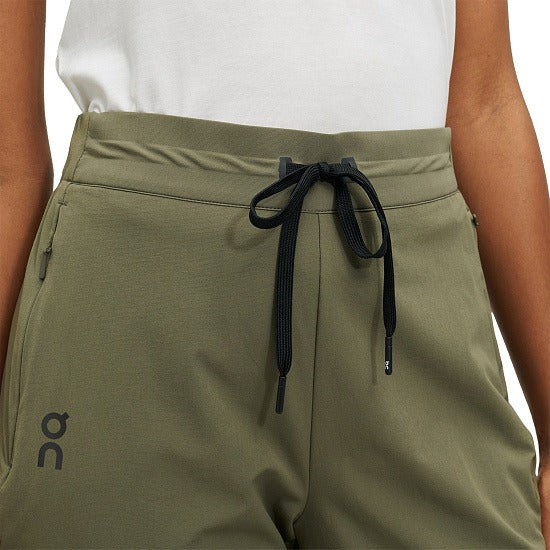 ON Women Olive Polyester Blend Running Pant