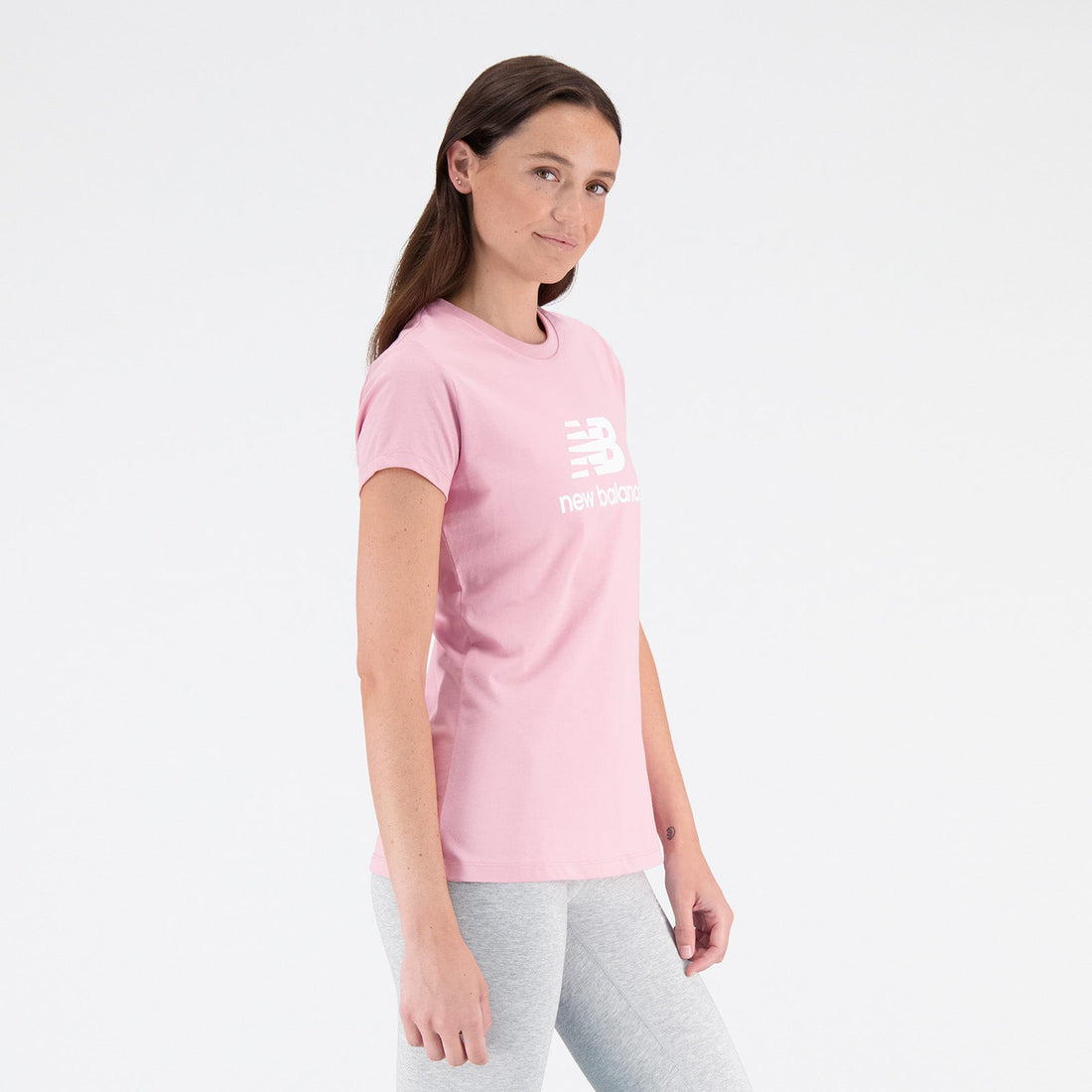 New Balance Pink Woman's Tshirt-WT31546
