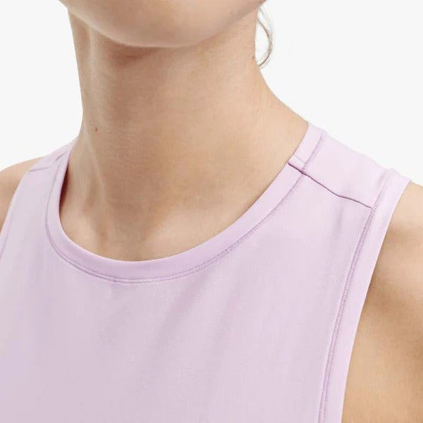 ON Women Light Pink Cotton Blend Sports Tank Top