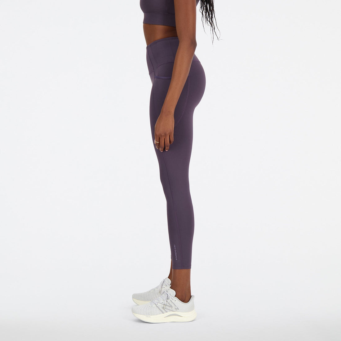 New Balance Purple Woman's Tights-WP21112