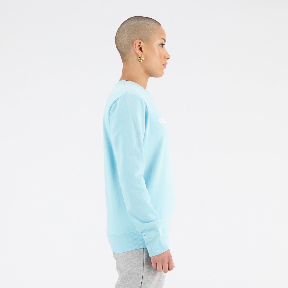 New Balance Blue Woman's Sweatshirt-WT03811