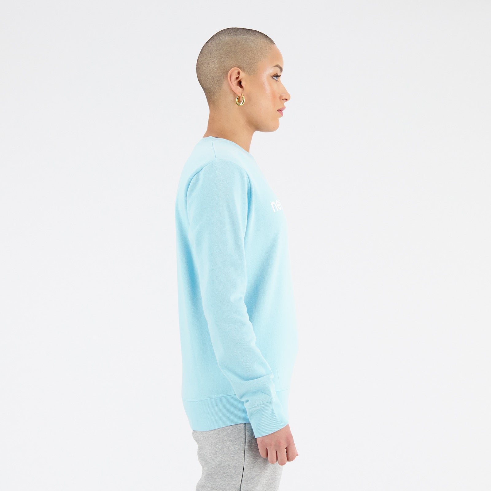 New Balance Blue Woman's Sweatshirt-WT03811