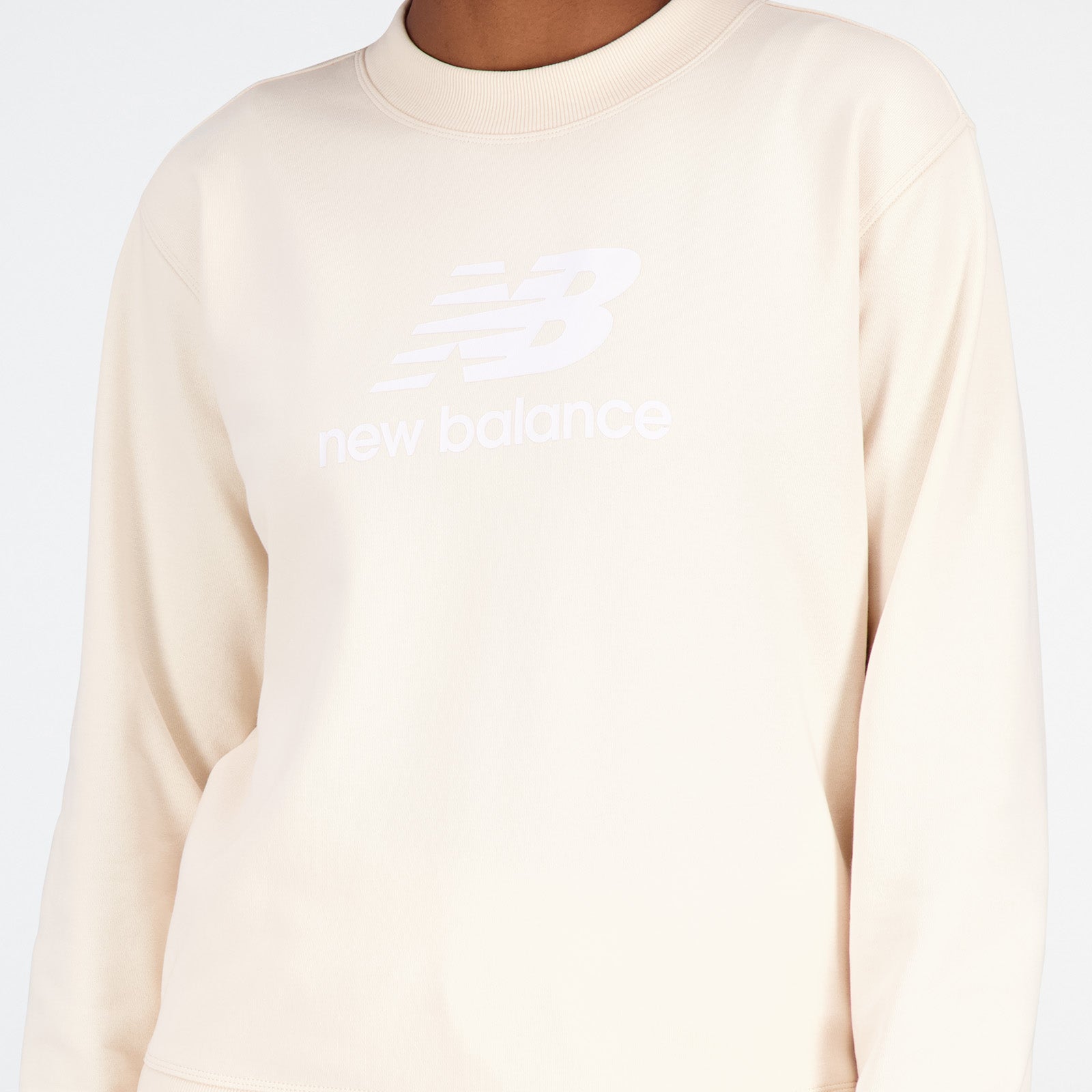 New Balance Cream Woman's Tshirt-WT31532