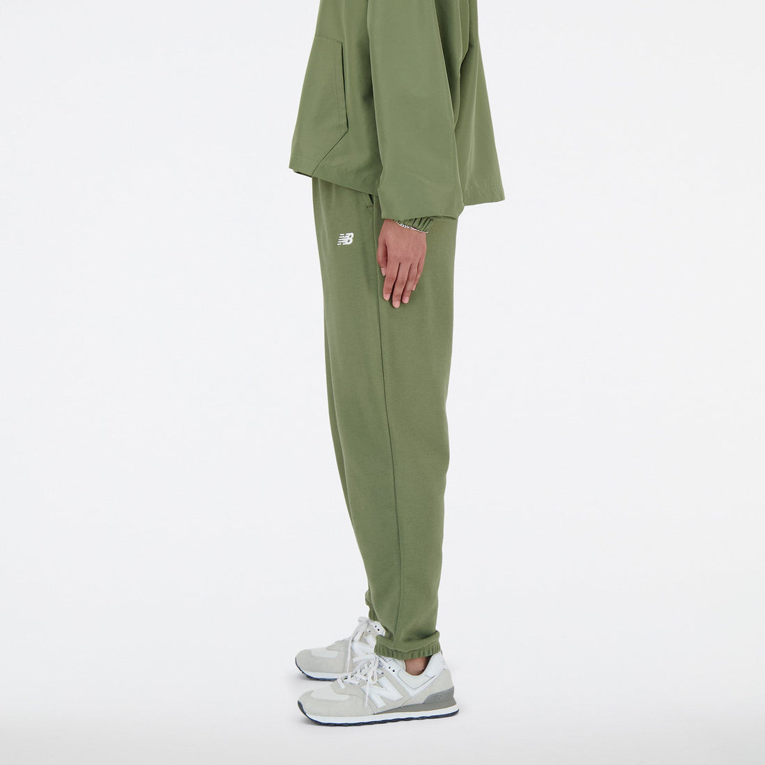 New Balance Olive Woman's Trackpant-WP41500