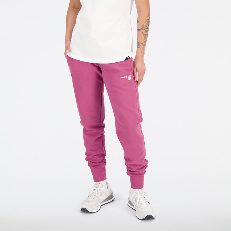 New Balance Pink Woman's Trackpant-WP03805