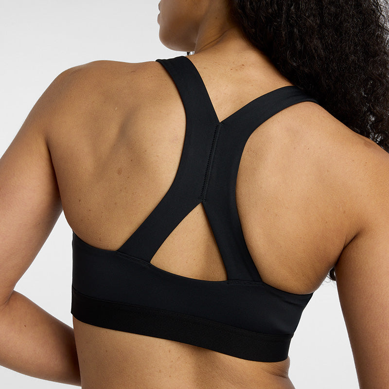 New Balance Black Woman's Sports Bra-WB51035