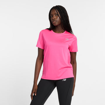 New Balance Pink Woman's Tshirt-WT41222