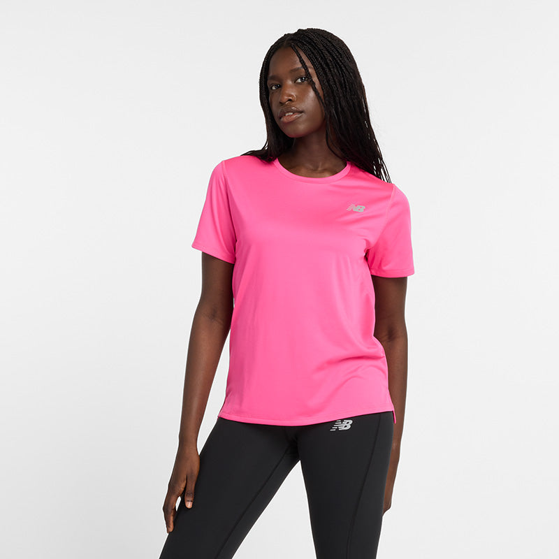 New Balance Pink Woman's Tshirt-WT41222