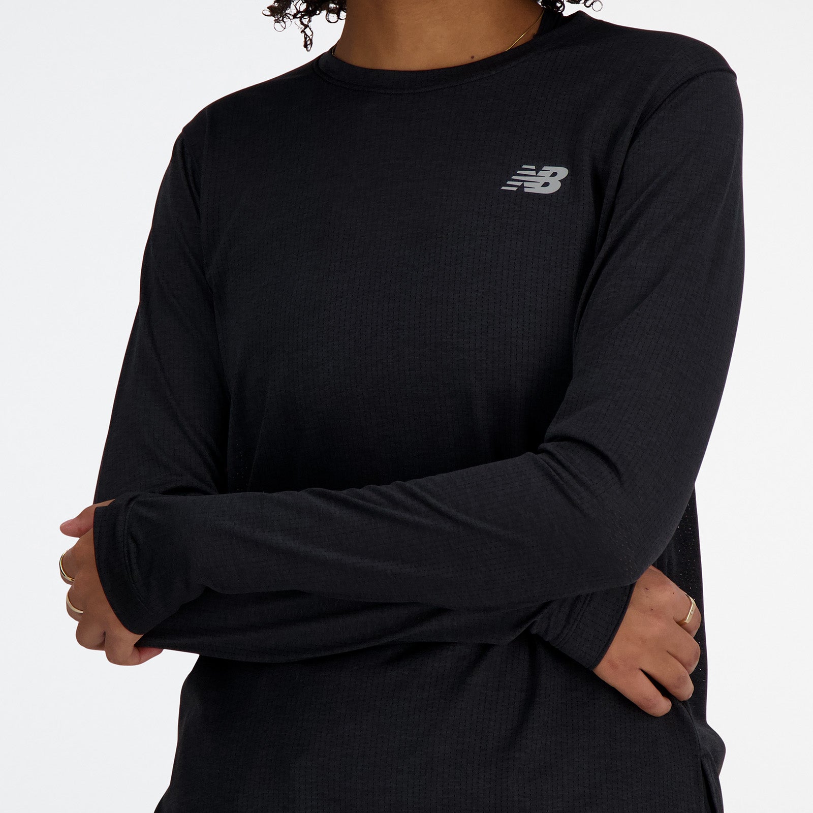 New Balance Black Woman's Tshirt-WT41256