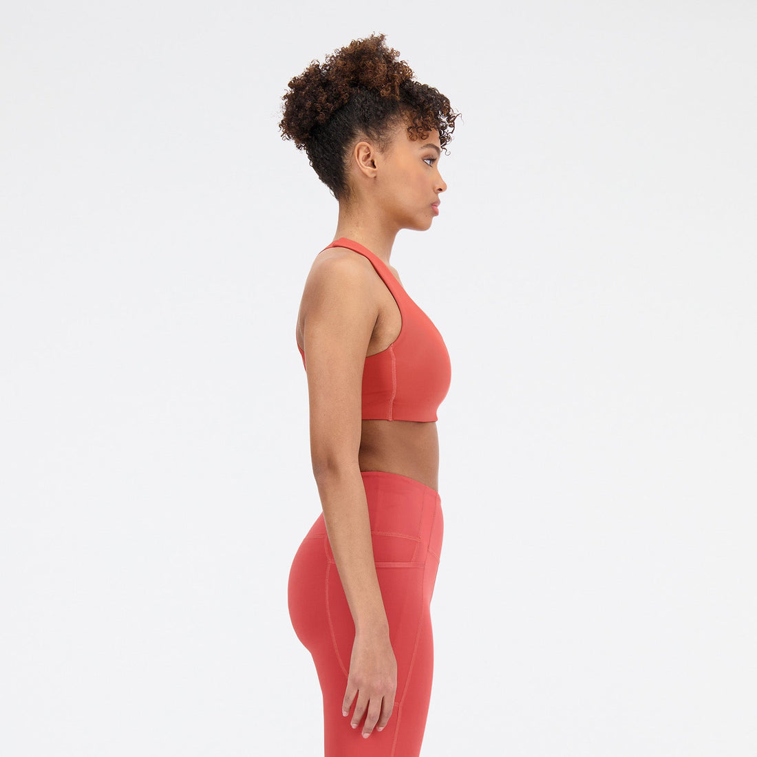 New Balance Orange Woman's Sports Bra-WB11044