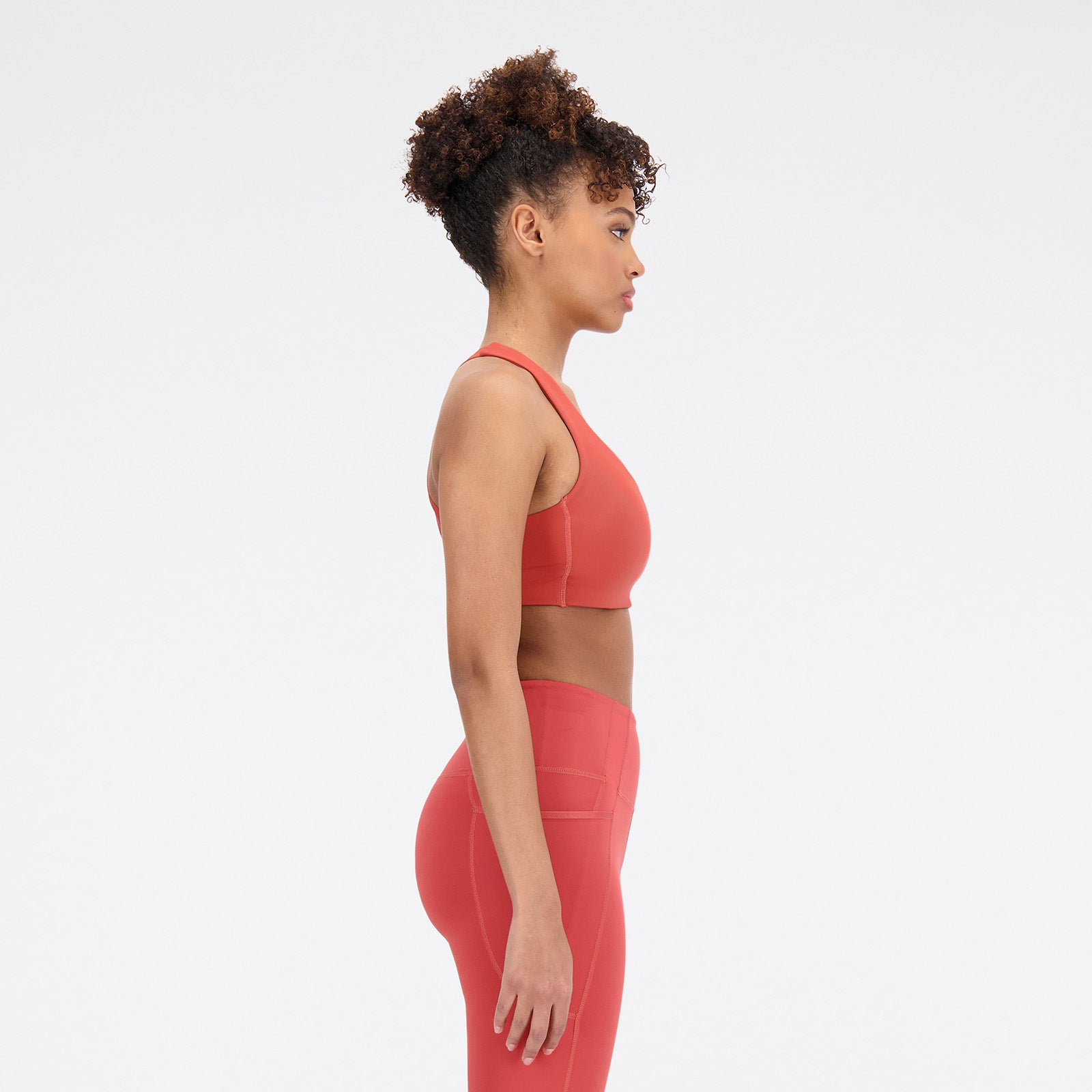 New Balance Orange Woman's Sports Bra-WB11044