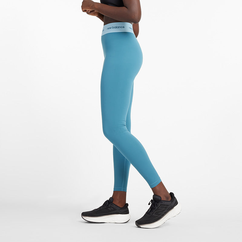 New Balance Blue Woman's Tights-WP41177