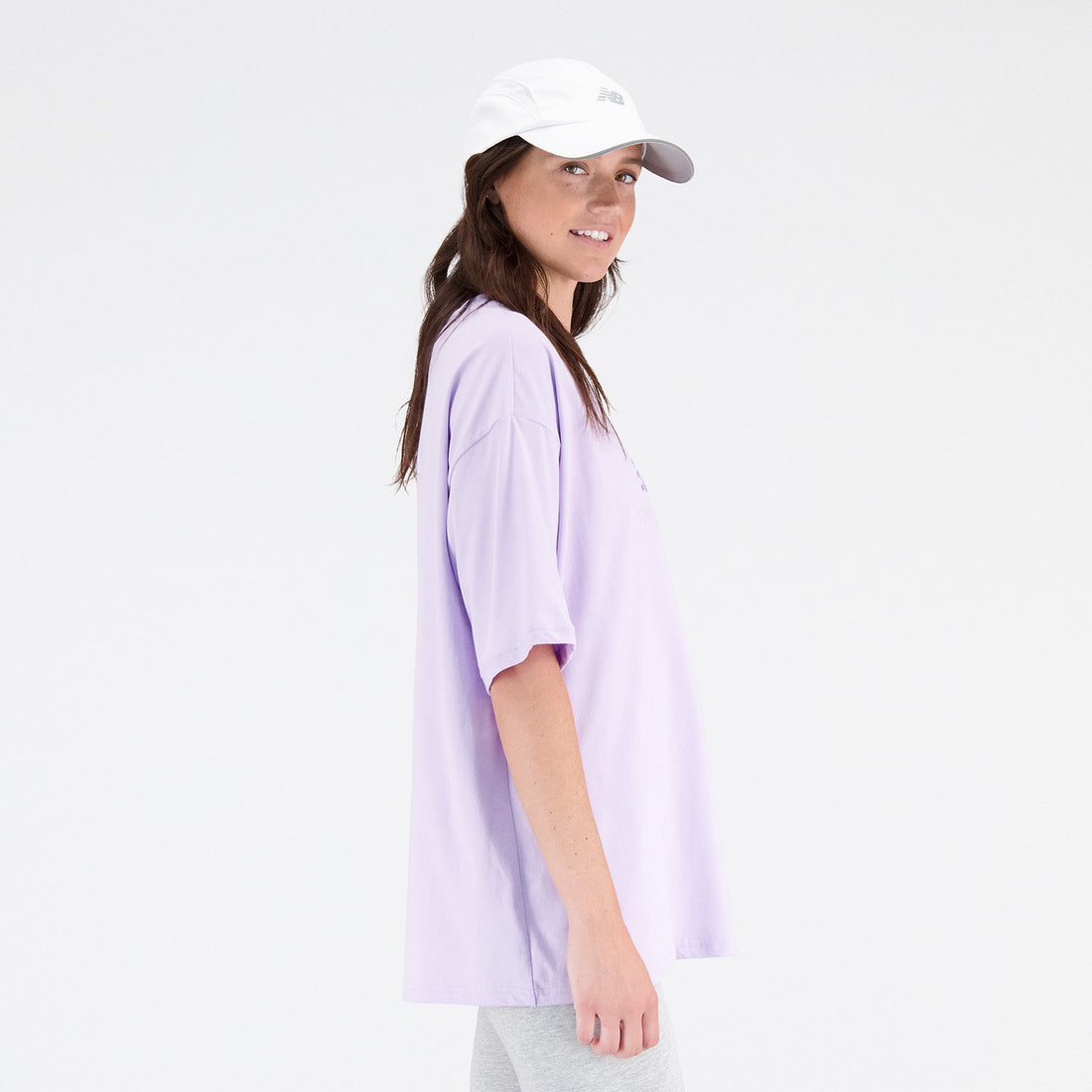New Balance Purple Woman's Tshirt-WT31519