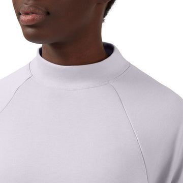 ON Women White Cotton Blend Crew Neck Top