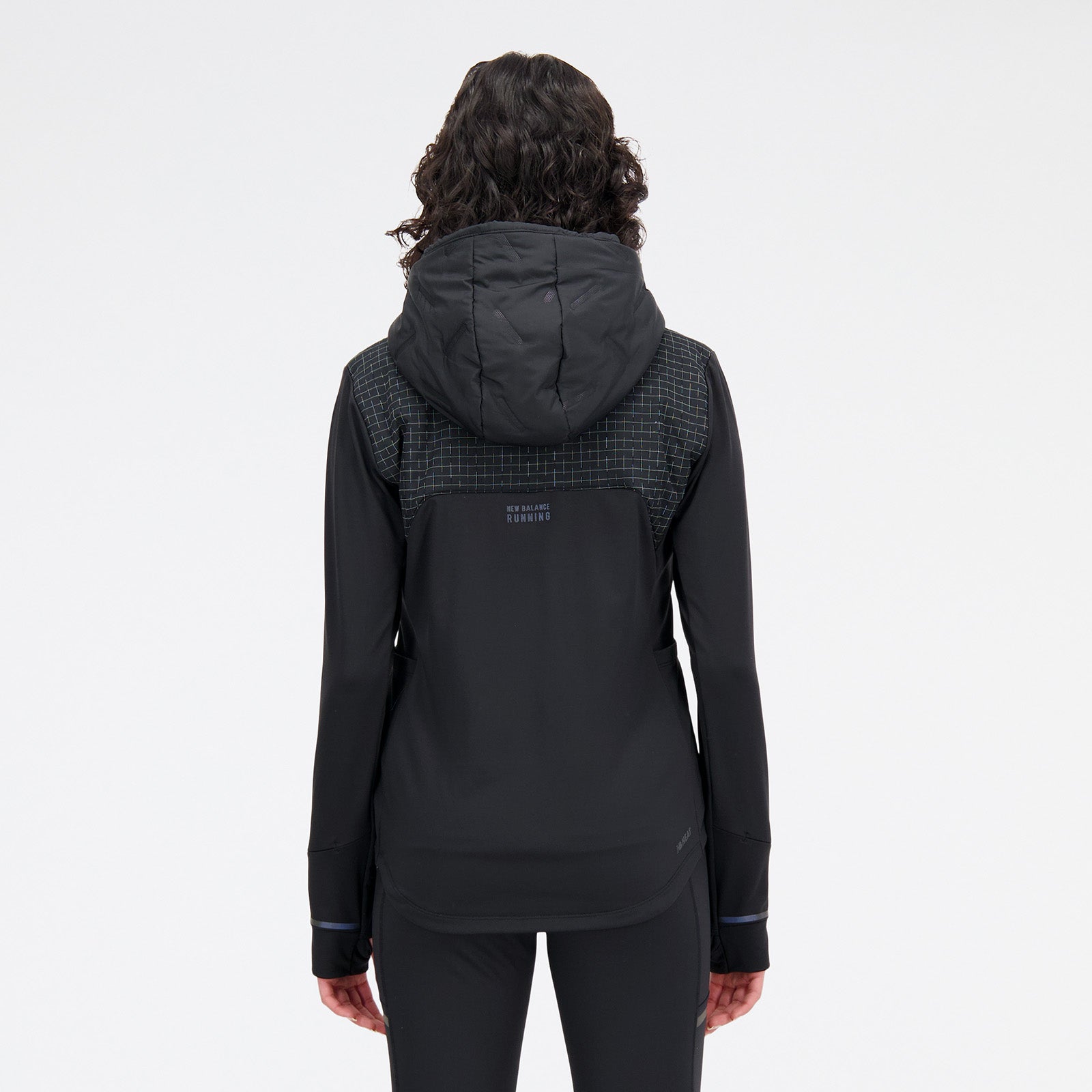 New Balance Black Woman's Hoodie-WJ33256