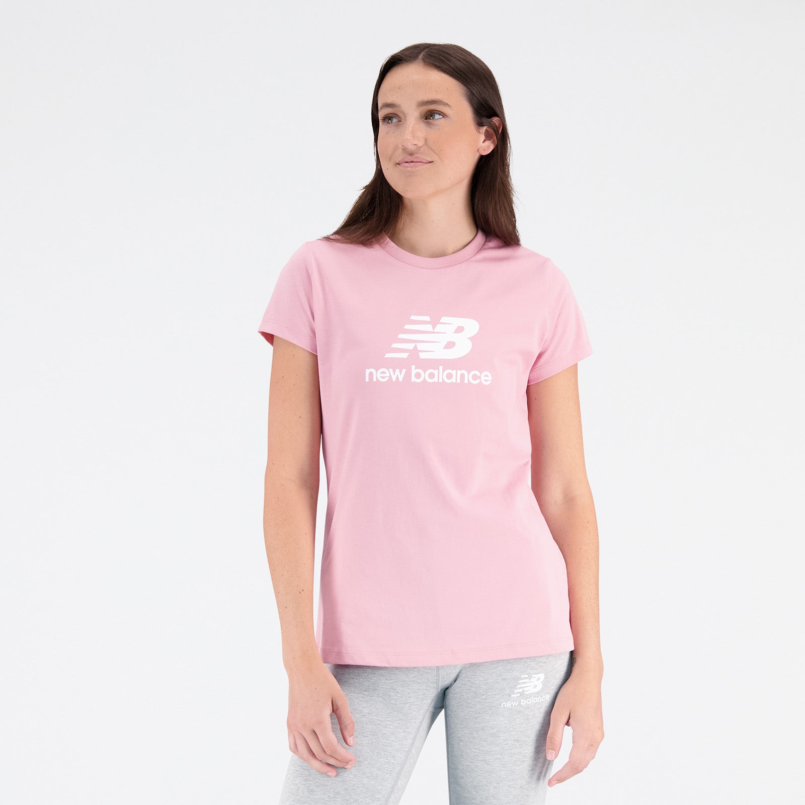 New Balance Pink Woman's Tshirt-WT31546