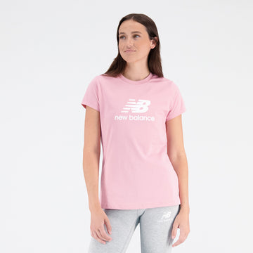 New Balance Pink Woman's Tshirt-WT31546