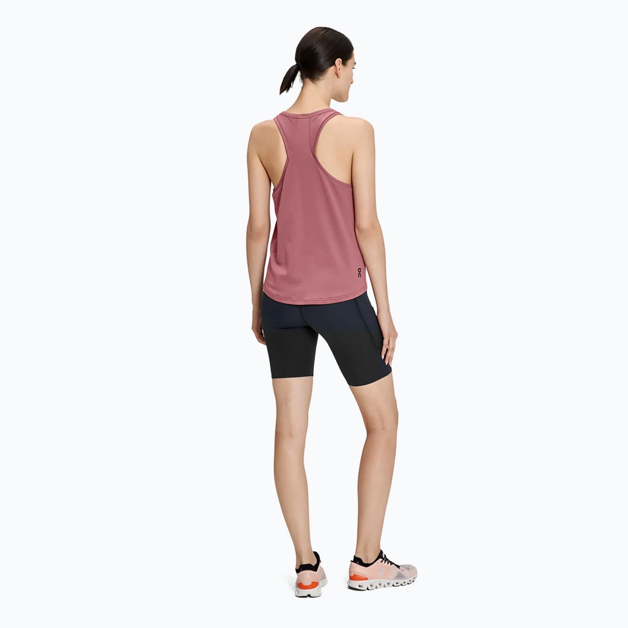 ON Women Cherry Red Cotton Blend Sports Tank Top