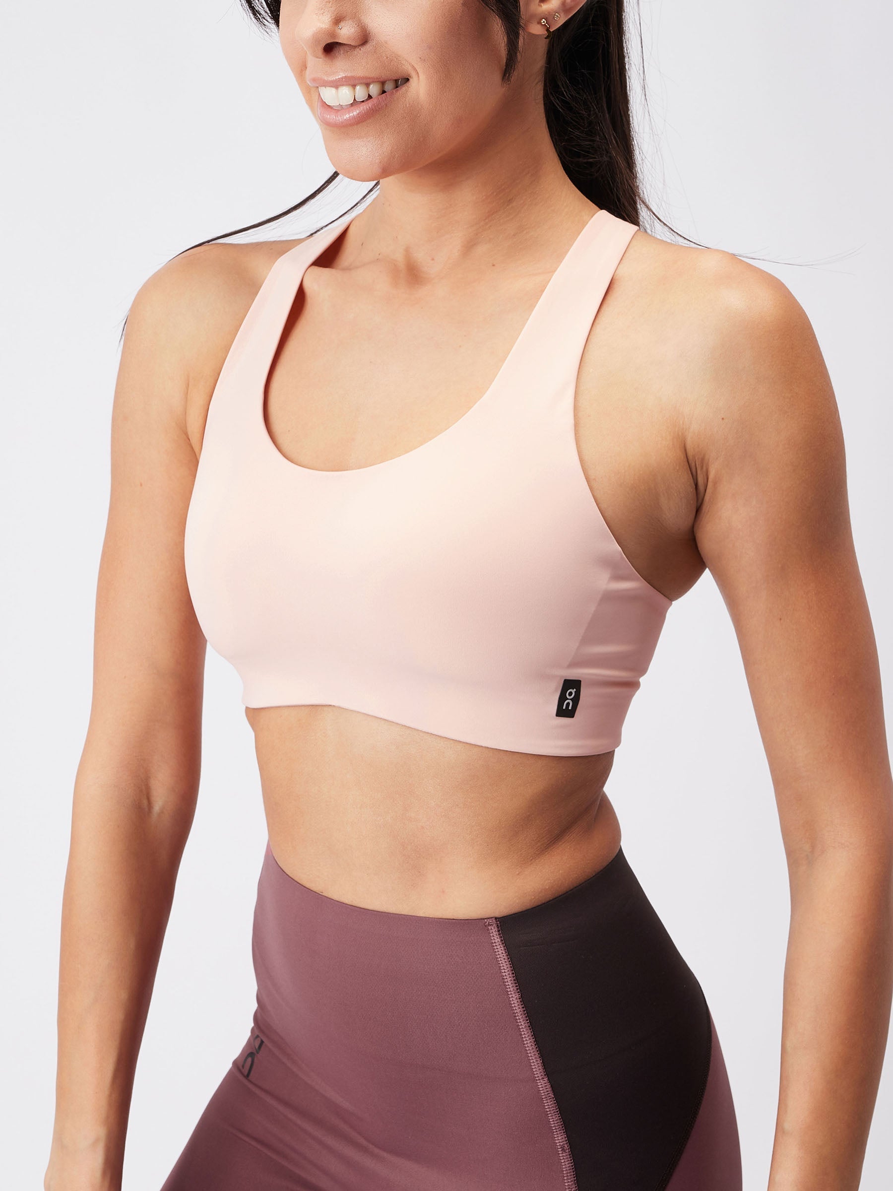 ON Women Cherry Red Poly Elastane Sports Bra